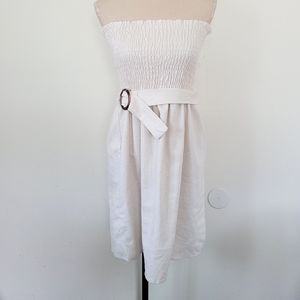 New berry strapless sand color dress 16